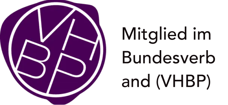 VHBP Badge – Mitglied des Verbandes für häusliche Betreuung und Pflege (VHBP) für Qualität und Vertrauen in der 24-Stunden-Pflege